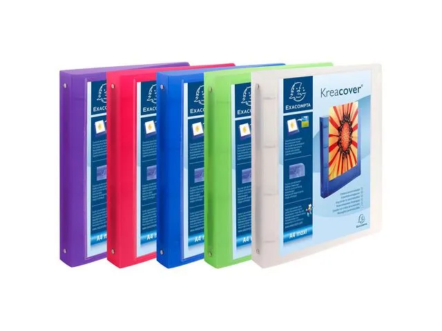 Exacompta Innstikkperm, A4 maxi, 30mm, assorterte farger