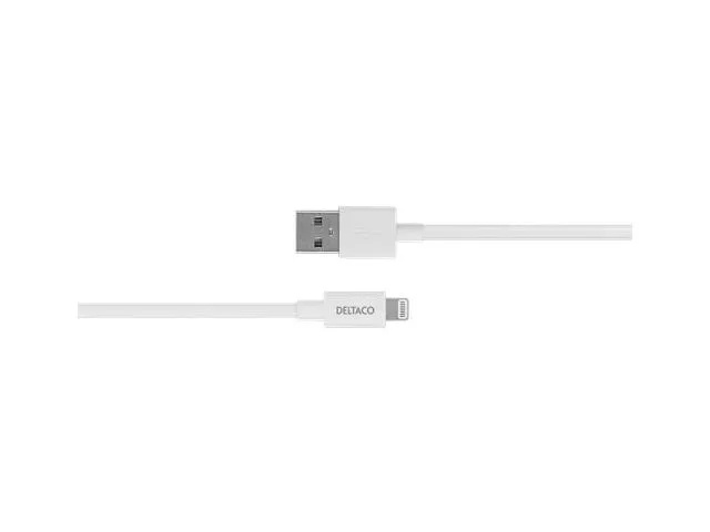 DELTACO Kabel DELTACO USB-A til Lightning, 2m