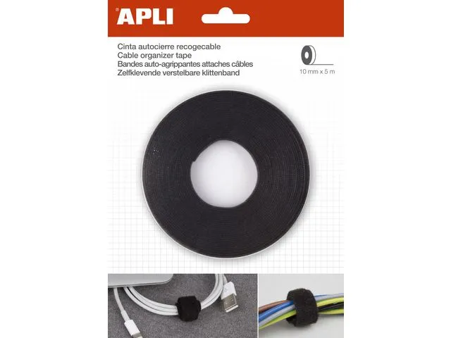 Apli Kabel organiserer APLI 5m sort