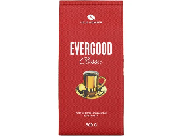 Evergood Kaffe EVERGOOD classic hele bønner 500g