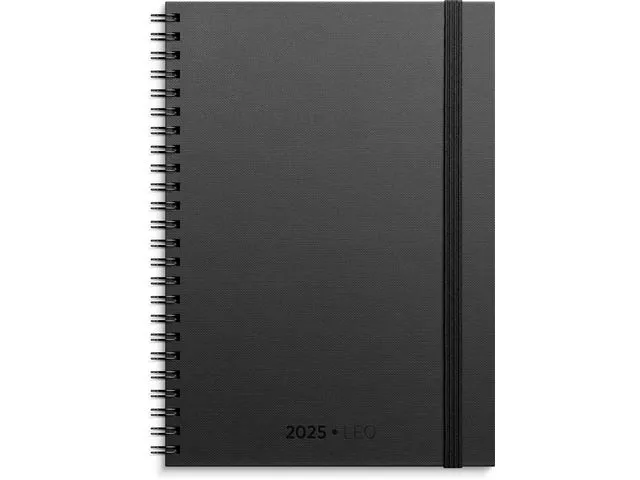 Grieg Kalender GRIEG Leo A5 spiral 2025 sort