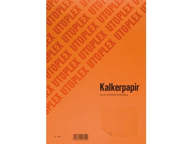 Kalkerpapir, A4, 210 x 297 mm, 65g, 50 blad