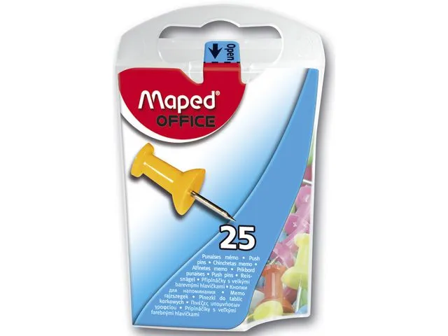 Maped Kartnåler 10mm ass farger