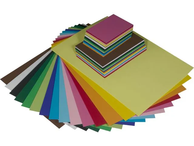kraftpapir, A2, A3, A4 og A6, 750 ark, 180 g, assortert