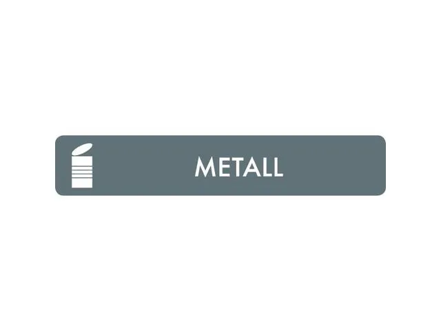 bica Kildesorteringsetikett Metall 16x3cm