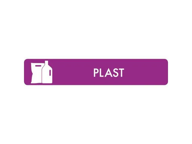 bica Kildesorteringsetikett Plast 16x3cm