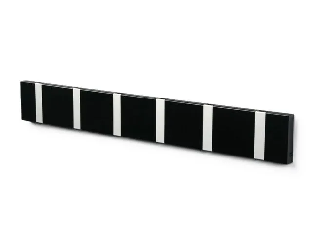 kenson Klesknagg KENSON knax 6 kroker grå/sort