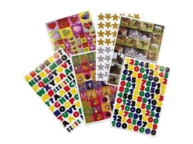 Stickers sorterade motiv