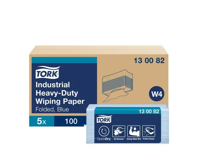 Tork Klut TORK Plus sterk 3L W4 blå (100)