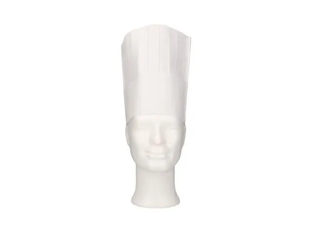 Kokkelue papir H:20cm hvit (50)