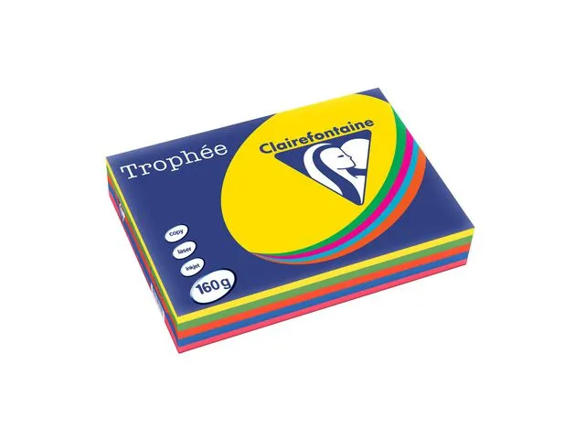 Clairefontaine Kopipapir TROPHEE A4 160g int ass. (250)