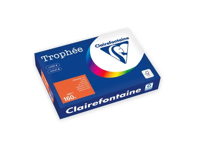 Clairefontaine Kopipapir TROPHEE A4 160g orange (250)