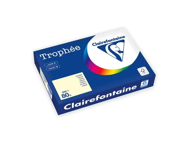 Clairefontaine Kopipapir TROPHEE A4 80g krem (500)