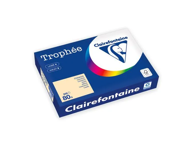 Clairefontaine Kopipapir TROPHEE A4 80g kremgul (500)