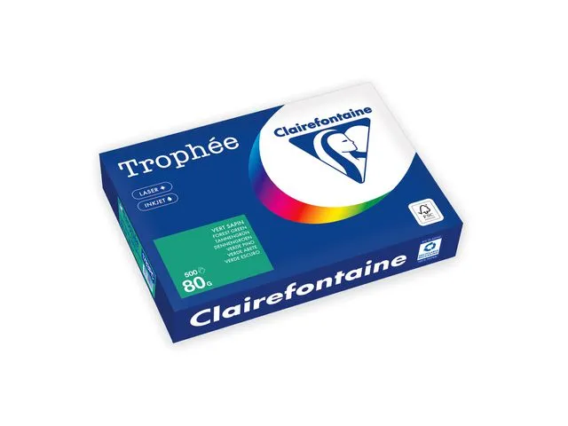 Clairefontaine Kopipapir TROPHEE A4 80g mørkgrønn (500)