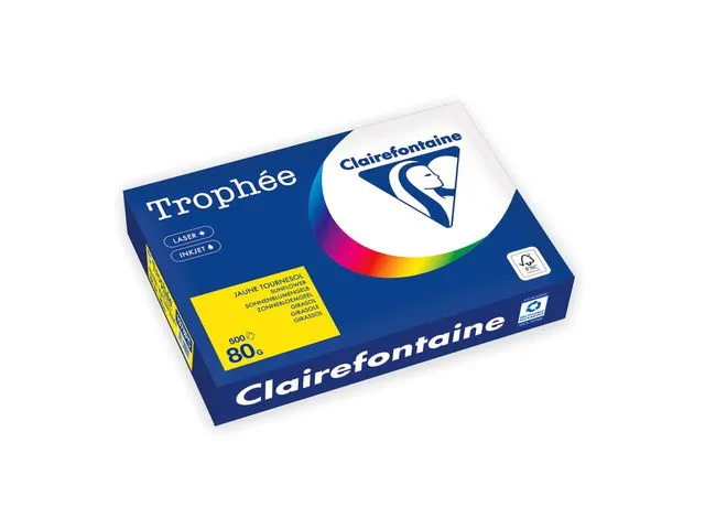 Clairefontaine Kopipapir TROPHEE A4 80g rapsgul (500)