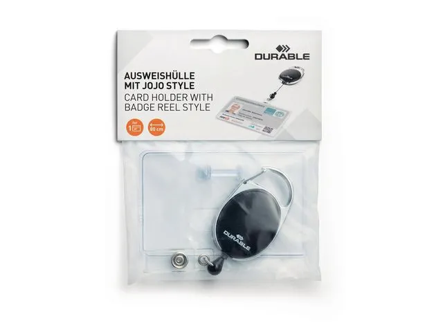 Durable Kortholder DURABLE m/snelle trykknapp