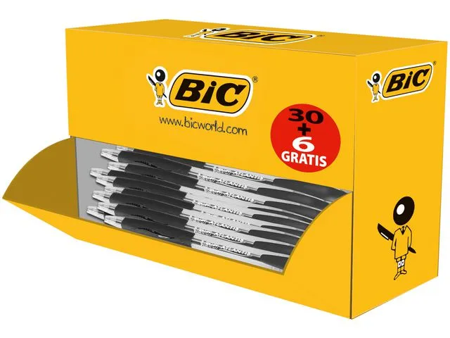 BIC® Kulepenn BIC Atlantis 1,0 sort (30+6)