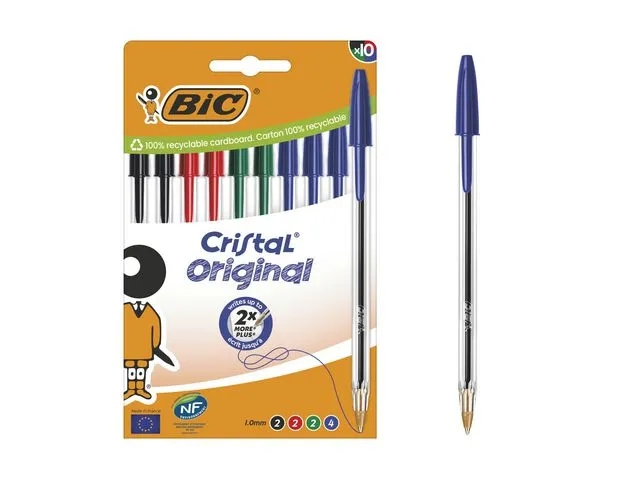 BIC® Kulepenn BIC Cristal medium ass (10)