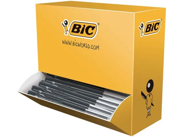 BIC® kulepenn M10 Clic™, inntrekkbar, middels tykk spiss på 1 mm, blå kropp, blått blekk