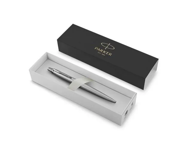 Parker Kulepenn PARKER Jotter r.steel sor blå
