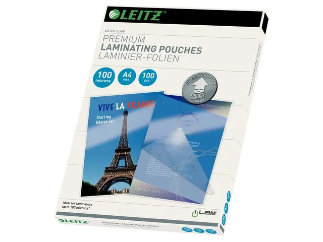 Leitz Lamineringslomme LEITZ A4 UDT 100my(100)