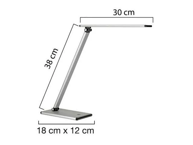 Unilux Lampe UNILUX LED Terra metalgrå