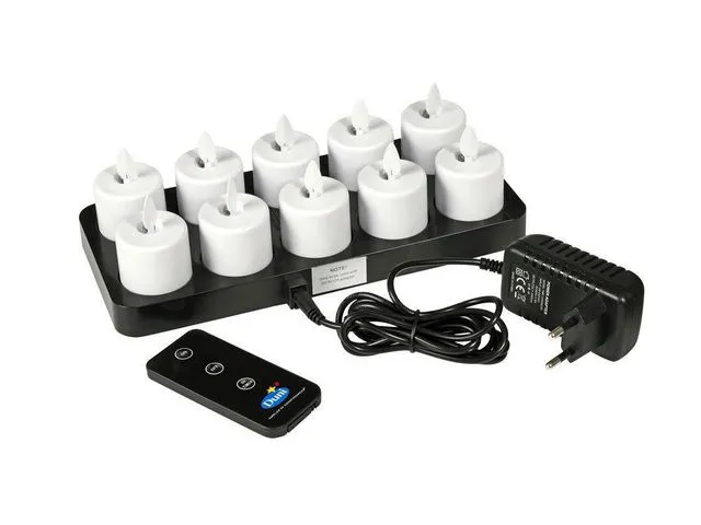 Duni Led Lys DUNI movingflame oppladbare (10)