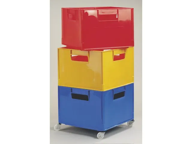 Lekekasse rød 36x36x24 cm