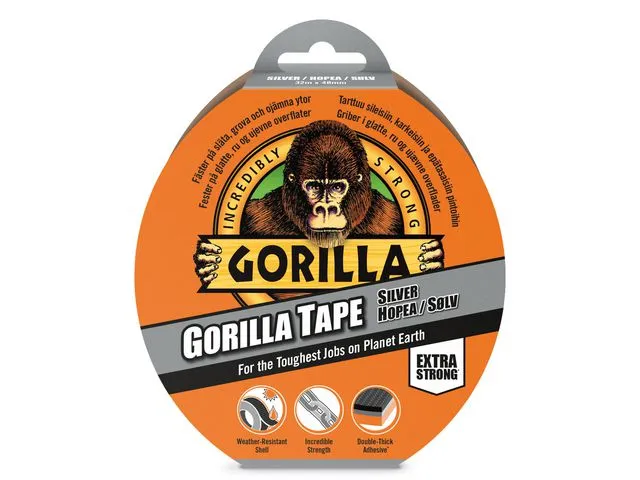 GORILLA Lerretstape GORILLA sølv 32m