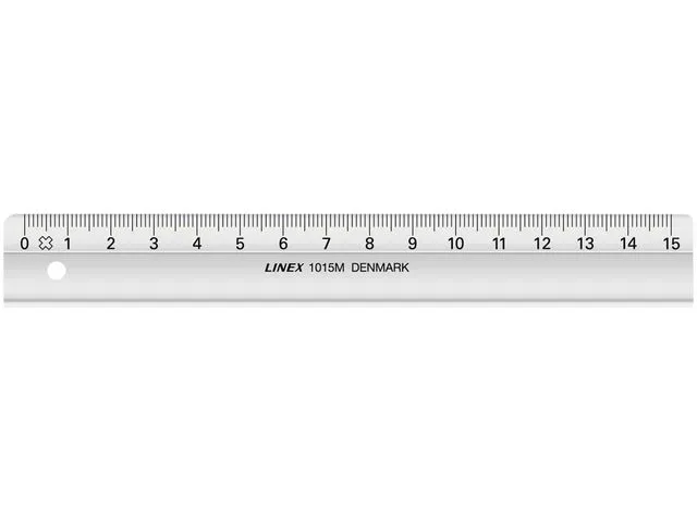 Linex Linjal mm inndelt 15cm