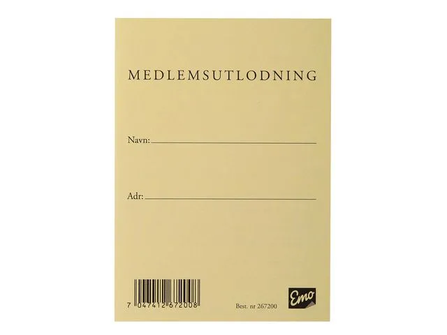 Emo Loddbok medlemsutlodning 1-50