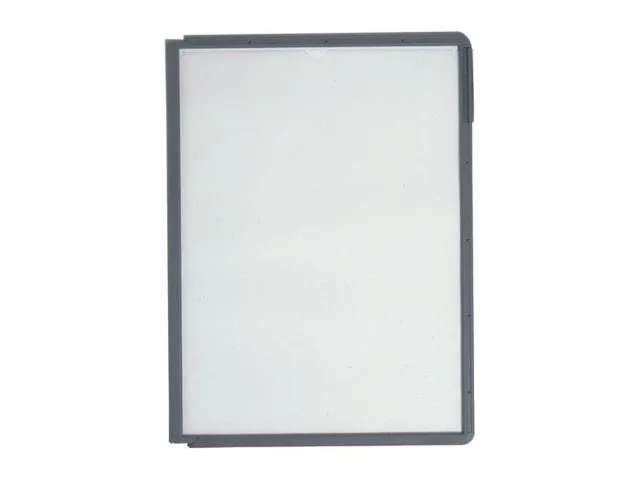 Durable SHERPA® plastlomme, A4, matt refleksfri PP, grå