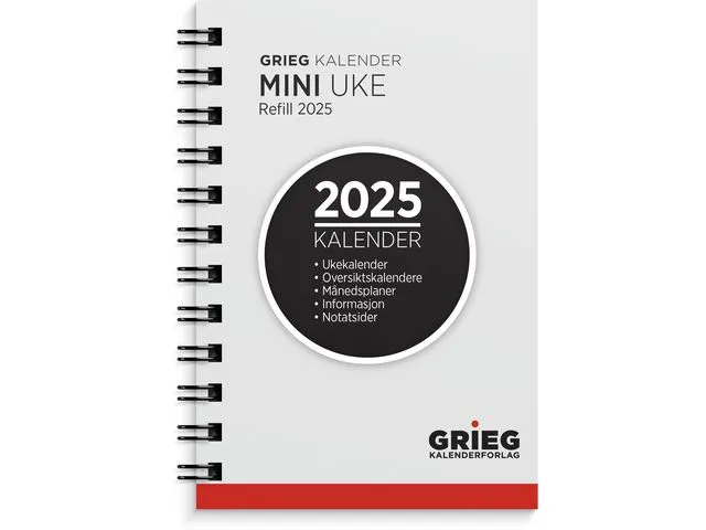 Grieg Lommekalender GRIEG Mini 2025 refill
