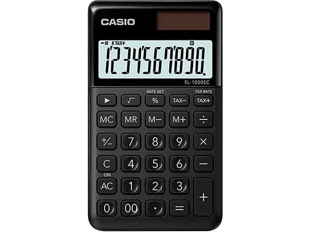 Casio Lommekalkulator CASIO SL-1000SC sort