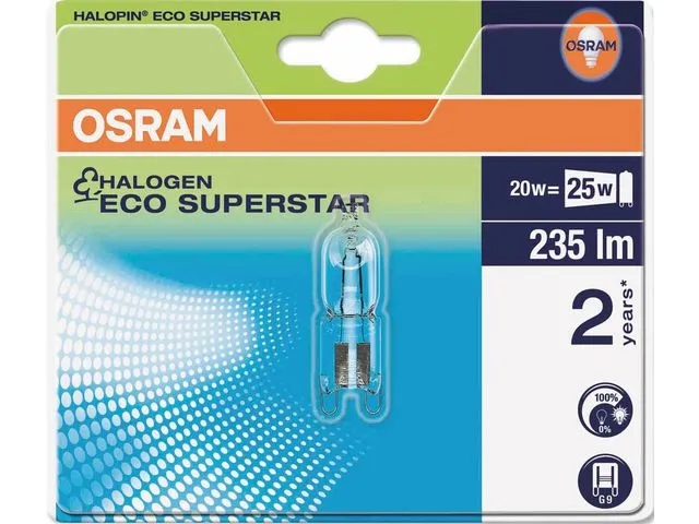 Osram Lyspære OSRAM halopin 20W/1027 G9