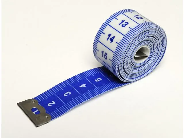 målebånd, tekstilbelegg, fleksibelt, 150 cm