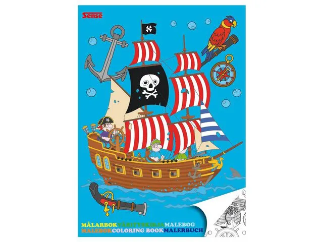 Sense Malebok SENSE Pirater