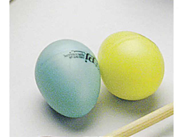 maracaser, eggformede, polystyren, stålkuler, 60 mm