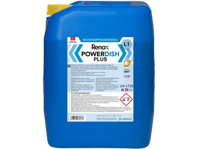 Renax maskinoppvask L1, flytende, 11,5 kg