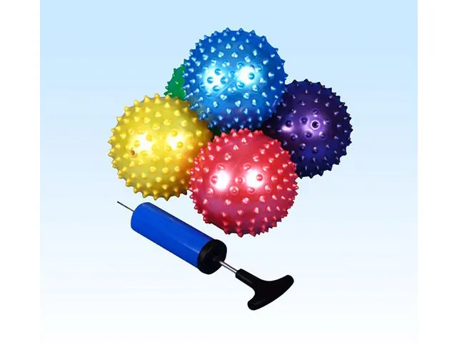 Massasjeballer, pumpe, PVC, 100 mm, assorterte farger