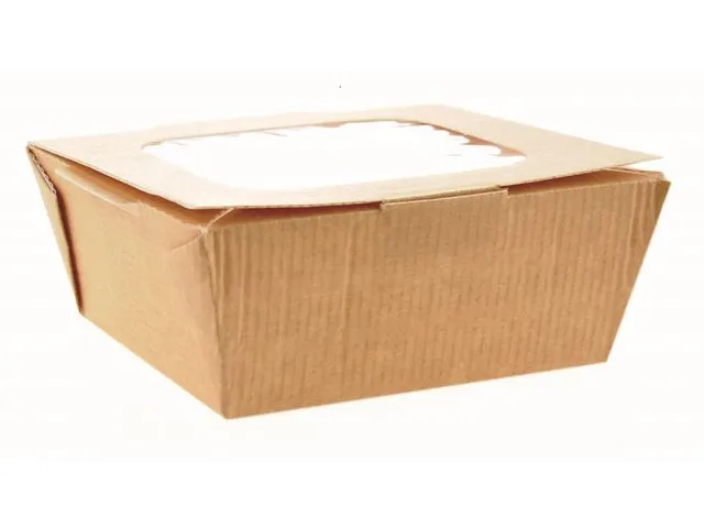 Huhtamaki Matbeger kartong m/vindu 600ml (210)