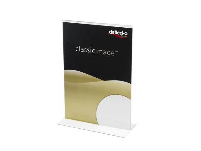 deflecto® Menyholder DEFLECT-O A4 rett klar