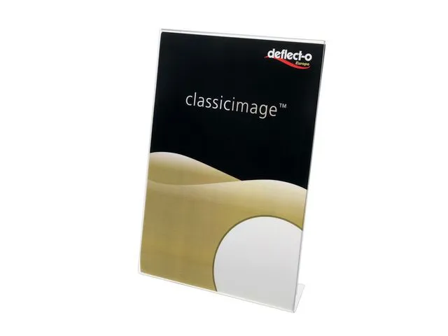deflecto® Menyholder DEFLECT-O A4 skrå klar
