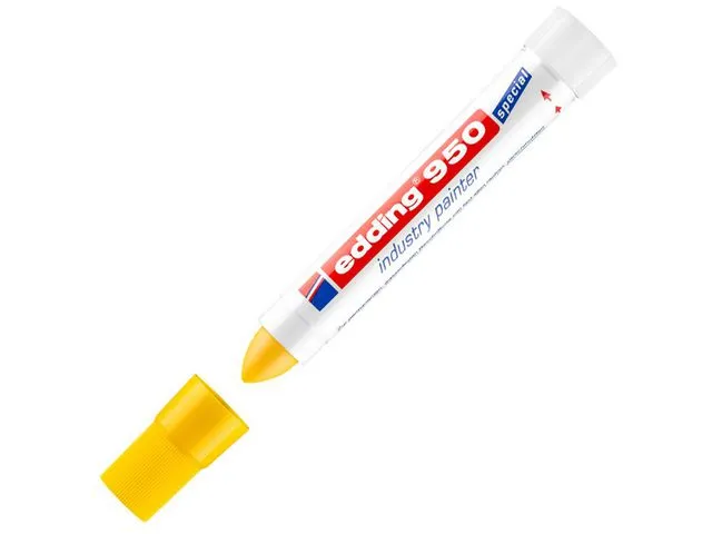 edding 950 Industry Painter med 10 mm gul kulespiss