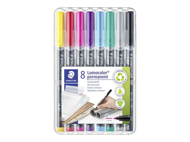 STAEDTLER Lumocolor Merkepenn STAEDTLER lumocol 318F ass (8)