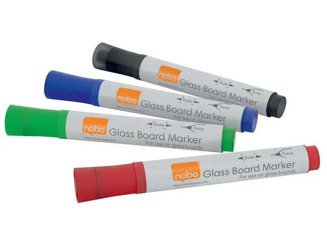 Nobo Whiteboardpenn NOBO glasstavle ass (4)