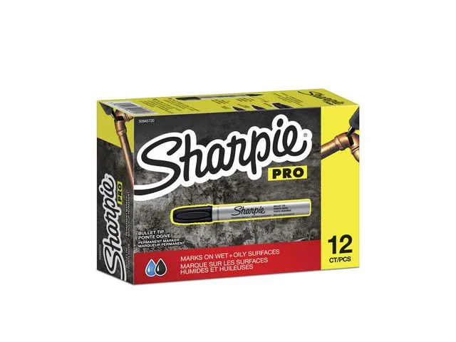 Sharpie Merkepenn Metall Small, 1 mm, rund, sort