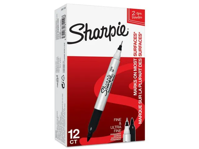 Sharpie Merkepenn SHARPIE twin tip (12)