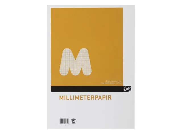 Emo Millimeterpapir EMO A4 80g 50bl